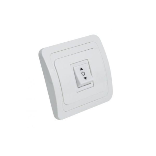 מפסק תריס לבן תחת הטיח לקופסא 55