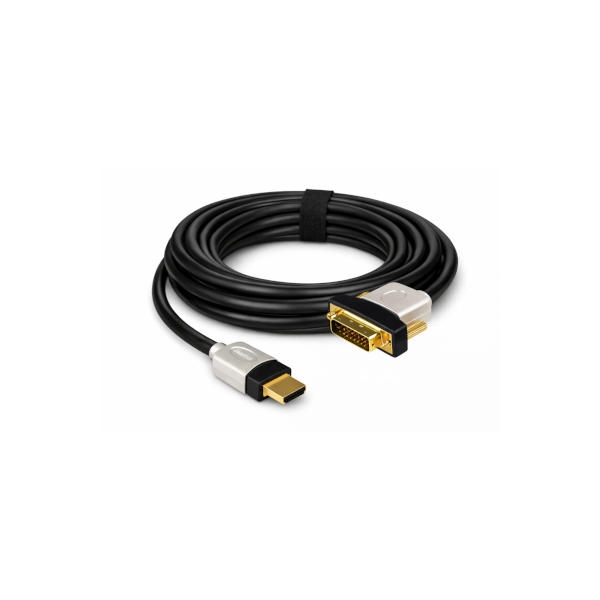 כבל HDMI-DVI מקצועי 5 מטר תוצרת HAMA דגם 79061