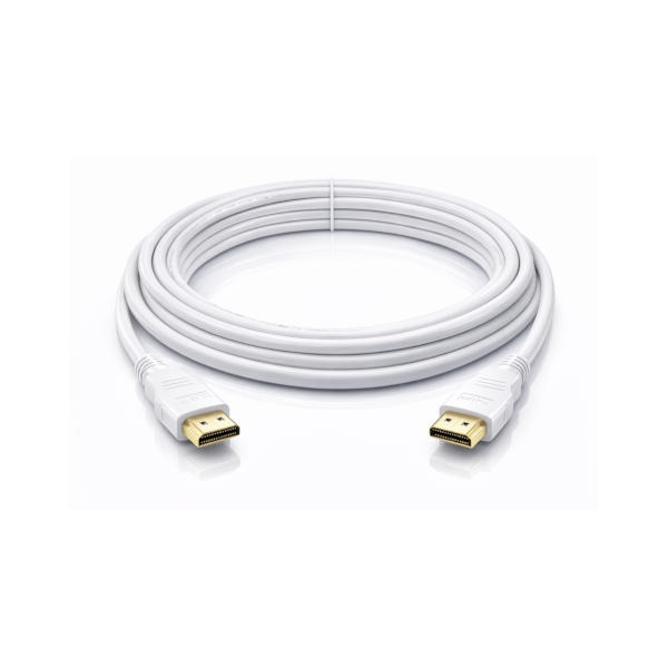 כבל HDMI לבן תקן 2.0 באורך 10 מטר