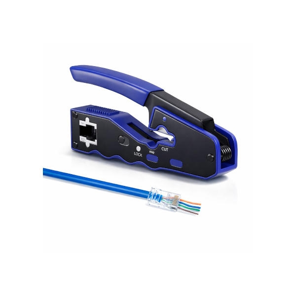 לוחץ מקצועי לקונקטור רשת RJ45 עם חיתוך גידים אוטומטי