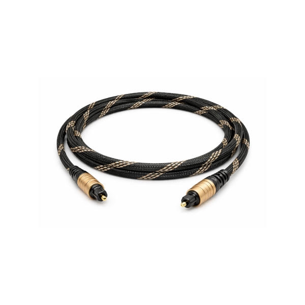 כבל אופטי מקצועי חיבורי TOSLINK באורך 7.6 מטר - תוצרת Aurum דגם B004H6UV8O