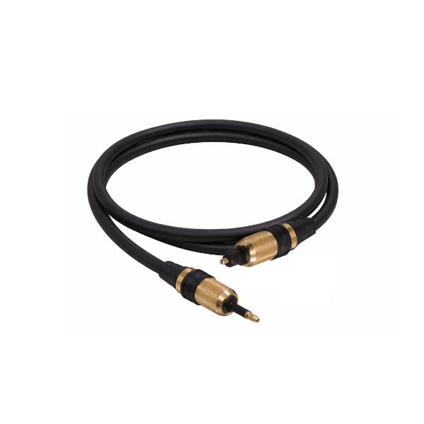 כבל אופטי איכותי חיבור TOSLINK ל-Mini באורך 1 מטר מבית NEDIS דגם CABLE-624