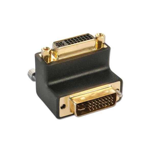 מתאם DVI זכר-נקבה ב-90 מעלות 24+5 פינים מוזהב