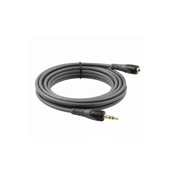 כבל אודיו מאריך איכותי PL קטן 3.5 מ"מ  זכר-נקבה 5 מטר