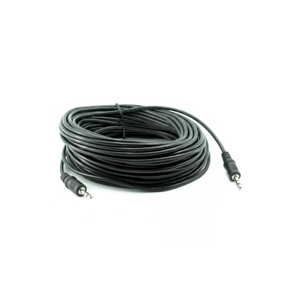 כבל אודיו סטריאופוני PL-3.5mm זכר-זכר 15 מטר