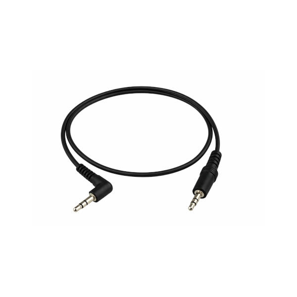 כבל אודיו PL-3.5 סטריאו בזוית 90 מעלות אורך 0.5 מטר