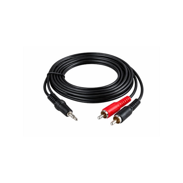 כבל אודיו sPL-3.5mm ל-2RCA אורך 2מטר HAMA דגם 30455