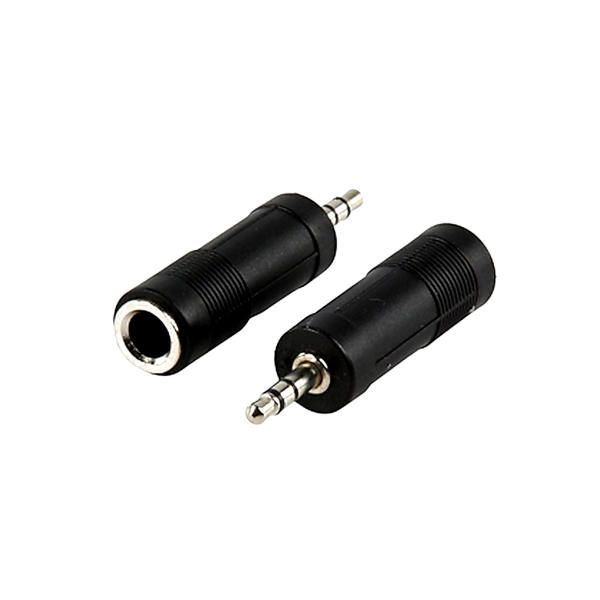 פלאג מתאם חיבור PL-6.35 מונו נקבה ו- PL-3.5 סטריאו זכר