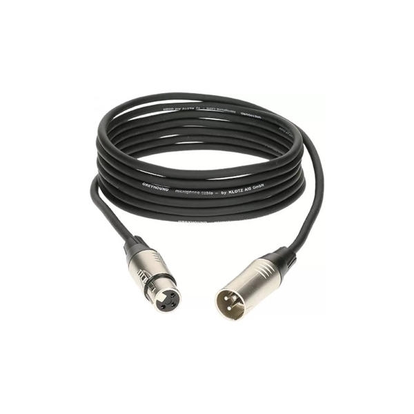 כבל מאריך (זכר-נקבה) חיבורי XLR (קנון) אורך 10 מטר