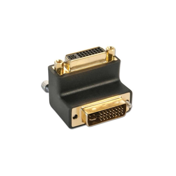 מתאם DVI זכר-נקבה ב-90 מעלות 24+5 פינים מוזהב