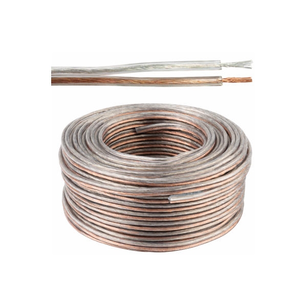 כבל איכותי לרמקולים -100 מטר בעובי 2.5 מ"מ