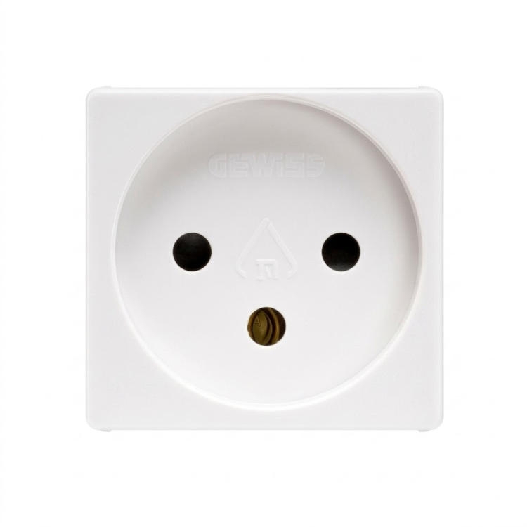 שקע חשמל לבן 220V גוויס מקורי תיקני סידרת PURA של Gewiss - דגם GWC20220