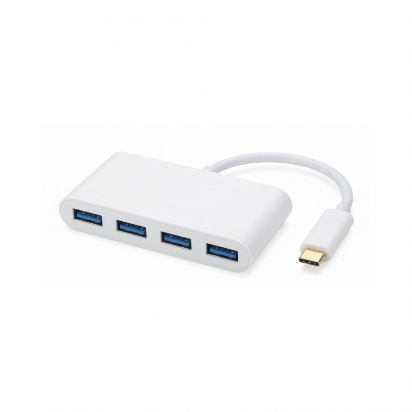 מתאם USB-3.1 Type C לרכזת 4 חיבורים USB-3.0