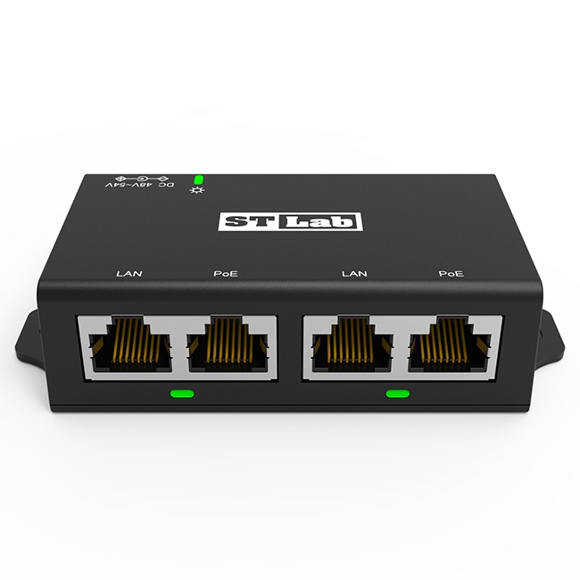 מזרק מתח POE כפול STLab N-990 עד 30W Gigabit Ethernet