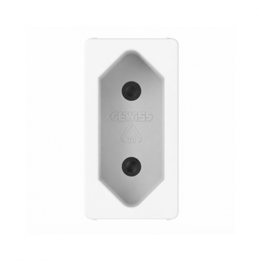 שקע חשמל בתקן ישראלי GEWISS System Pura 2P 10A