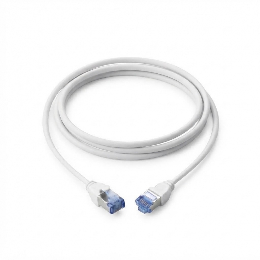 כבל רשת STP CAT7 SLIM דק וגמיש 4 מ״מ, 3 מטר