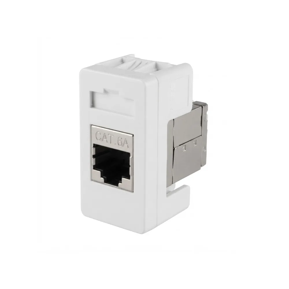 שקע רשת CAT6A נקבה-נקבה RJ45 לגוויס סידרת PURA של Gewiss