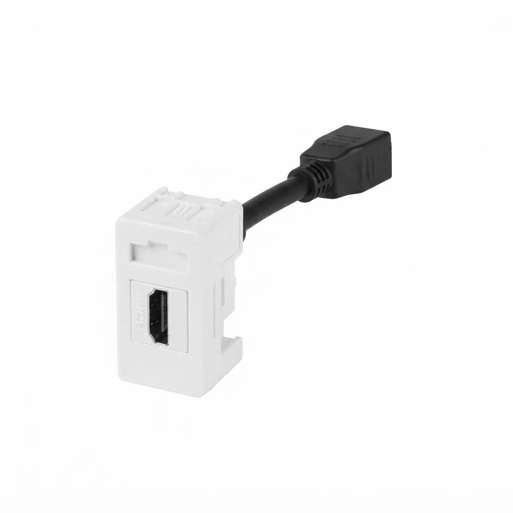 שקע גוויס HDMI נקבה-נקבה מוזהב לסדרת System PURA