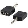 מפצל אודיו PL גדול 6.35mm מונו ל-2 חיבורים PL-6.35mm מונו
