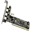 כרטיס USB-2.0 בחיבור PCI למחשב - 4 יציאות + 1 פנימי