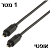 כבל אופטי חיבורי TOSLINK אורך 1 מטר מבית NEDIS דגם CABLE-620