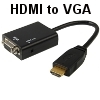 כבל מתאם הממיר HDMI ל-VGA + אודיו אנלוגי