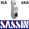 מפסק אוטומטי זעיר 16A אמפר - מא"ז Type C תוצרת SASSIN דגם 3SB1-63