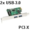 כרטיס USB-3.0 בחיבור PCI Express  למחשב. תוצרת Dynamode דגם USB-2PCI-3.0