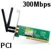 כרטיס רשת אלחוטי PCI תקן N מהירות 300Mbps  תוצרת TP-LINK דגם TL-WN851N