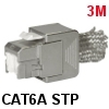 שקע קיסטון 3M Volition RJ45 K6A STP Jack Category 6A
