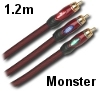 כבל קומפוננט מקצועי באורך 1.2 מטר תוצרת Monster Cable דגם ULTRA-800