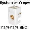 שקע גוויס חיבור BNC נקבה-נקבה לסידרת System
