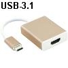 מתאם USB-3.1 Type C לחיבור HDMI למסך