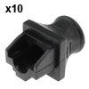 10 יחידות - כיסוי הגנה בפני אבק ולכלוך לשקע RJ45