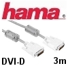 כבל DVI-D Dual Link מקצועי 3 מטר - תוצרת HAMA דגם 42140