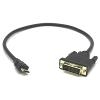 כבל קצר mini HDMI לחיבור DVI - מותאם במיוחד למחשבי NUC