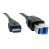 כבל USB-3.1 Type C לחיבור USB-3.0 B באורך 1 מטר