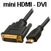 כבל mini HDMI ל-DVI אורך 1.8 מטר