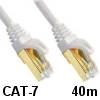 כבל רשת אפור 40 מטר CAT7 SSTP לתקשורת מהירה עד 10Gbps