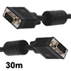כבל מסך בצבע שחור עם חיבורי VGA זכר-זכר באורך 30 מטר