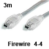כבל FireWire איכותי מסוכך 4-4 פינים באורך 3 מטר