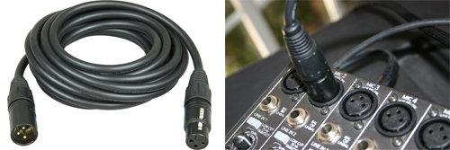 חיבורי XLR3 (שלושה פינים)