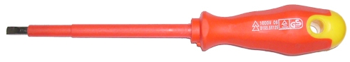 מברג שטוח איכותי מבודד למתח של עד 1000V - מידה 1x5.5x125