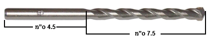 מקדח וידיה 8mm לקידוח בקירות בטון ובלוקים