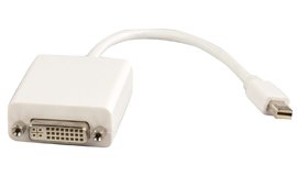 כבל מתאם מחיבור Mini DisplayPort לחיבור DVI