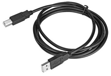 כבל USB 2.0 באורך 1.8 מטר עם חיבורים A-B תוצרת NEDIS דגם CABLE-141HS