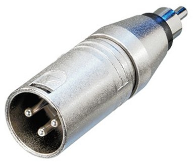 פלאג מתאם חיבור XLR זכר ל-RCA זכר