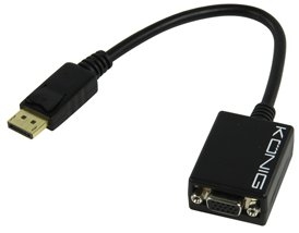 כבל מתאם מחיבור DisplayPort לחיבור VGA