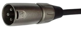 פלאג XLR זכר מאסיבי בכבל תוצרת Kirlin