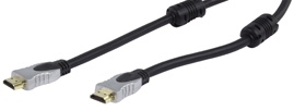 כבל HDMI 1.4 מקצועי עם פילטרים מגנטים - Ferrites